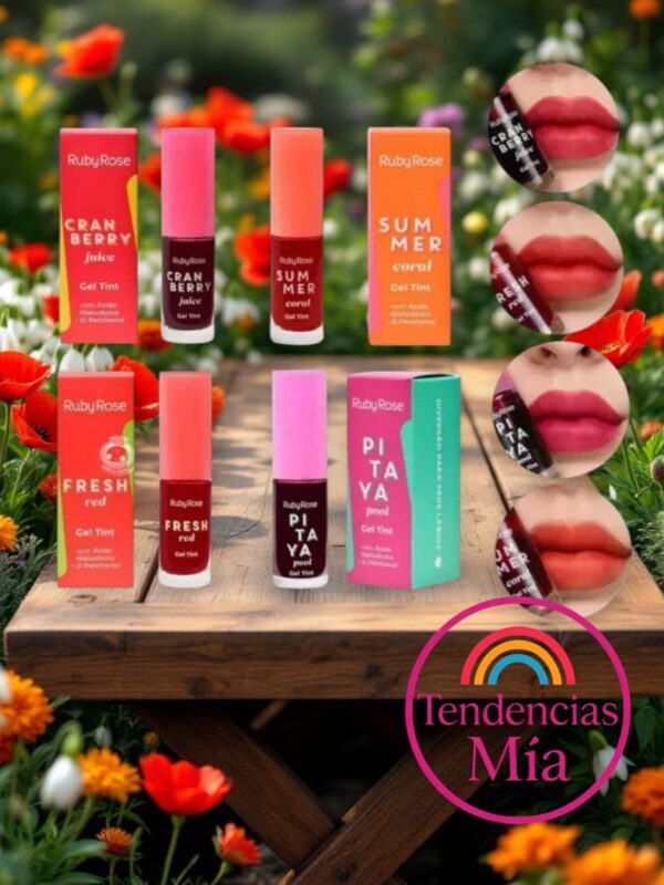 Gel tintas para labios Ruby Rose con ácido hialurónico - Image 2